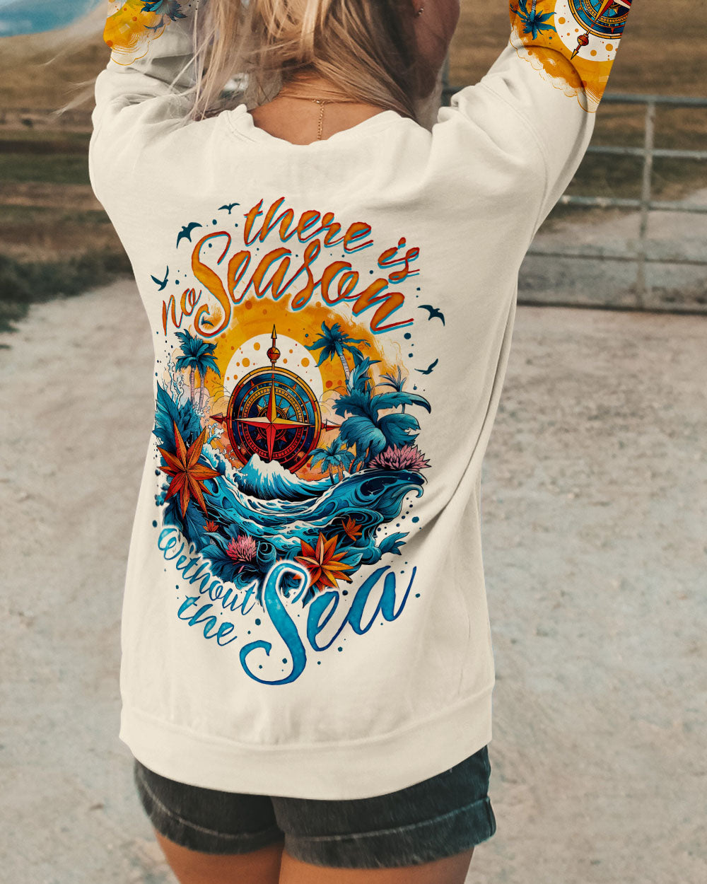 BLISSCORNERS THERE IS NO SEASON WITHOUT THE SEA ALL OVER PRINT