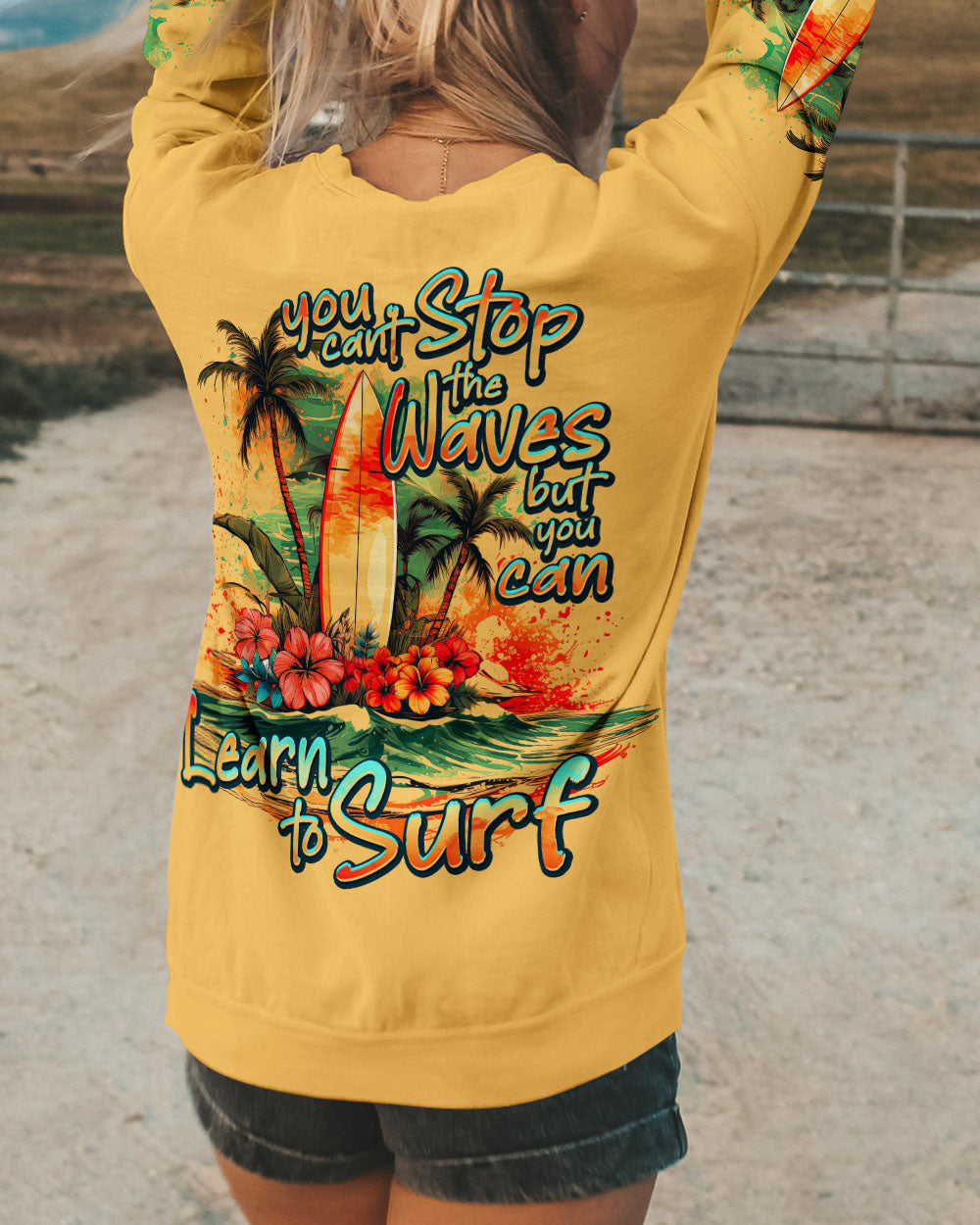 BLISSCORNERS YOU CAN'T STOP THE WAVES ALL OVER PRINT