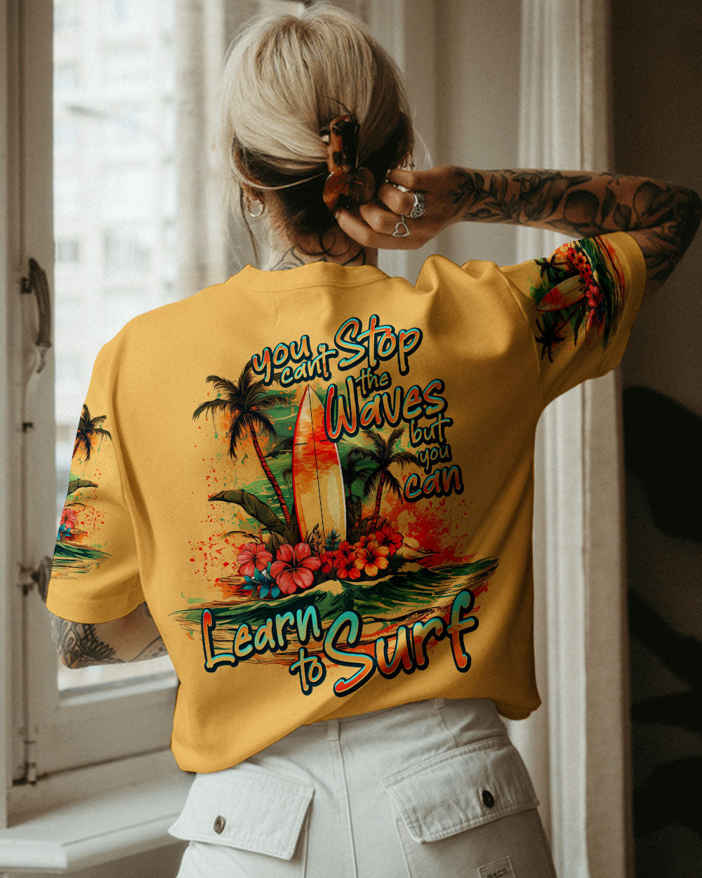 BLISSCORNERS YOU CAN'T STOP THE WAVES ALL OVER PRINT