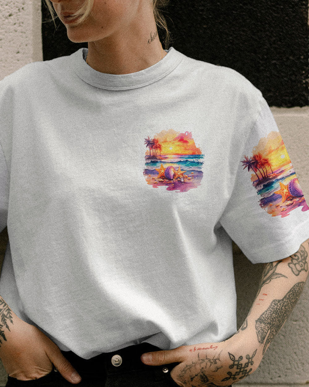 BLISSCORNERS NOT ALL WHO WANDER ARE LOST SEASHELL ALL OVER PRINT