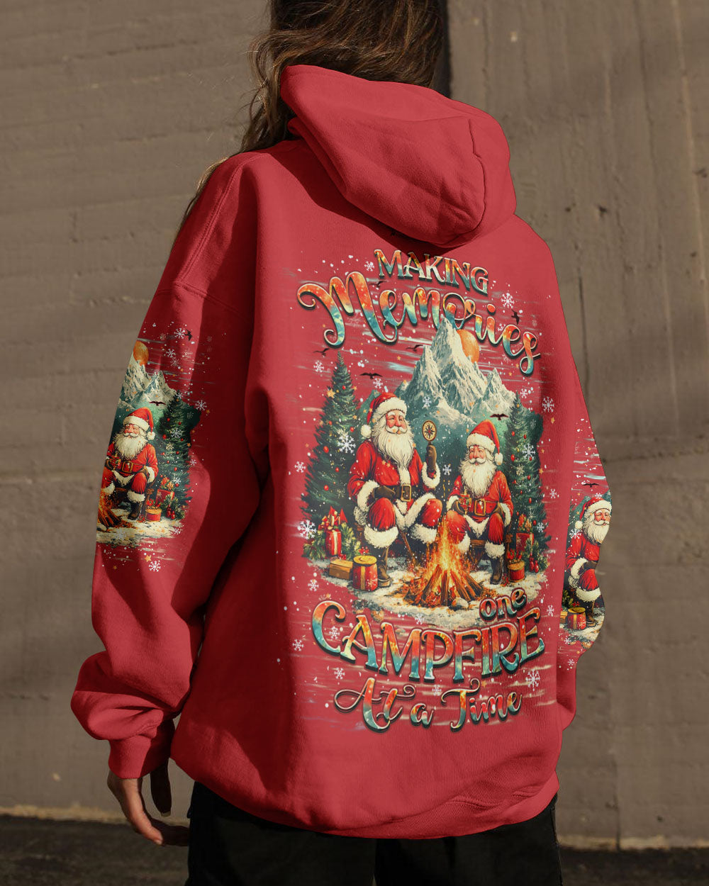 BLISSCORNERS MAKING MEMORIES ONE CAMPFIRE AT A TIME CHRISTMAS ALL OVER PRINT