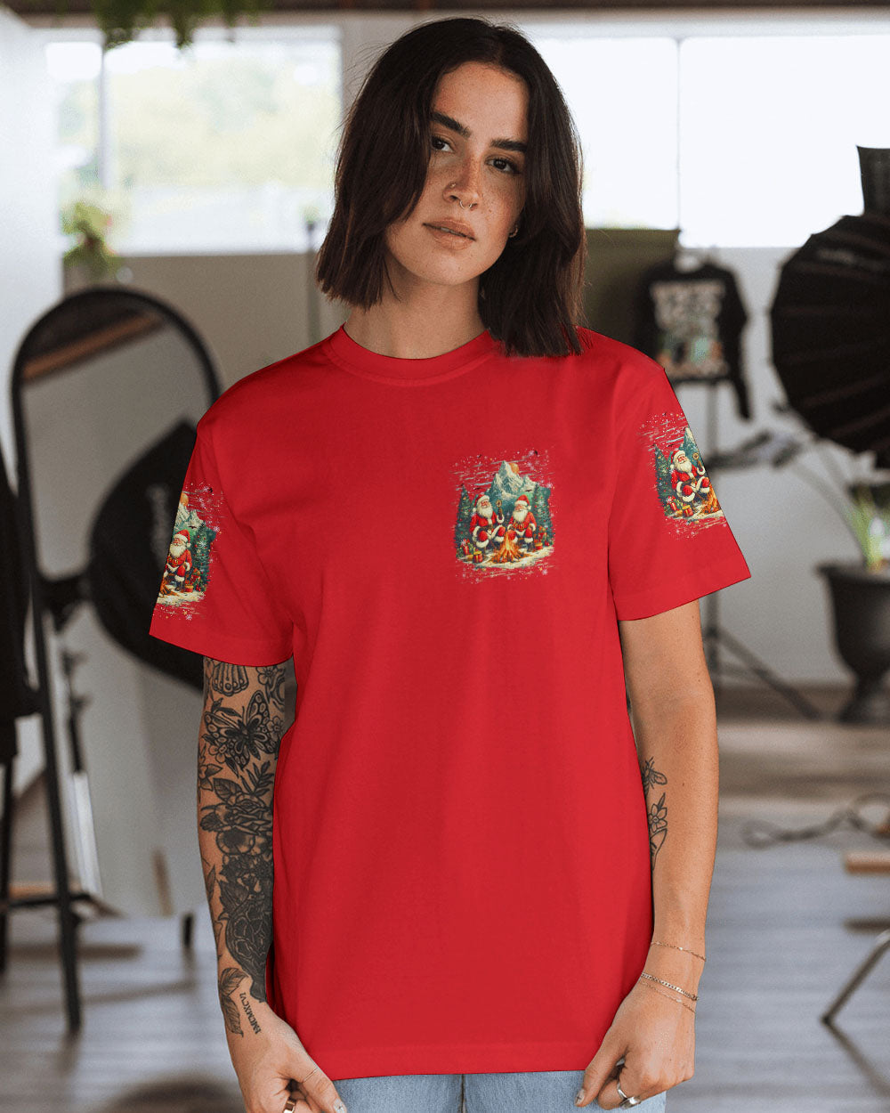 BLISSCORNERS MAKING MEMORIES ONE CAMPFIRE AT A TIME CHRISTMAS ALL OVER PRINT