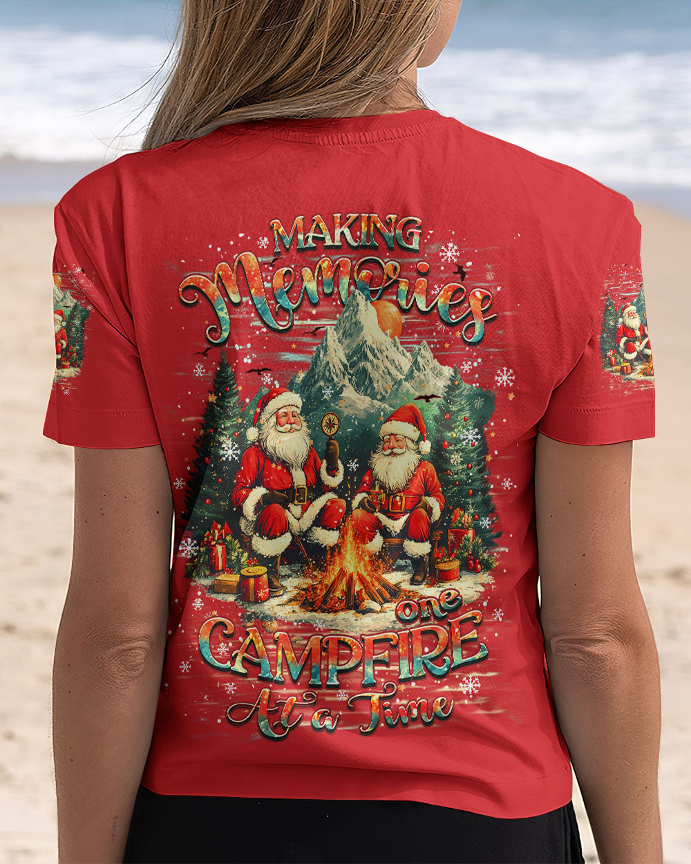 BLISSCORNERS MAKING MEMORIES ONE CAMPFIRE AT A TIME CHRISTMAS ALL OVER PRINT