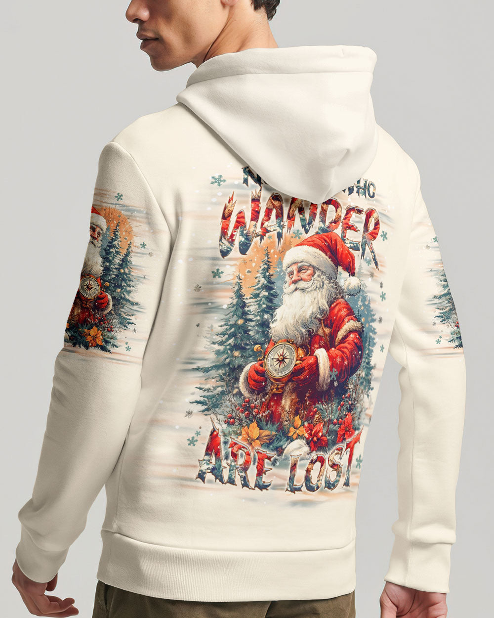 BLISSCORNERS NOT ALL WHO WANDER ARE LOST CHRISTMAS ALL OVER PRINT