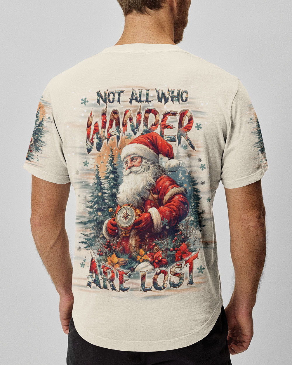 BLISSCORNERS NOT ALL WHO WANDER ARE LOST CHRISTMAS ALL OVER PRINT