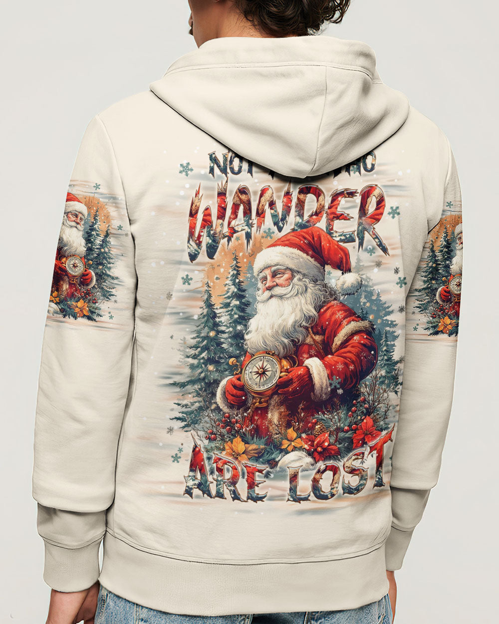 BLISSCORNERS NOT ALL WHO WANDER ARE LOST CHRISTMAS ALL OVER PRINT