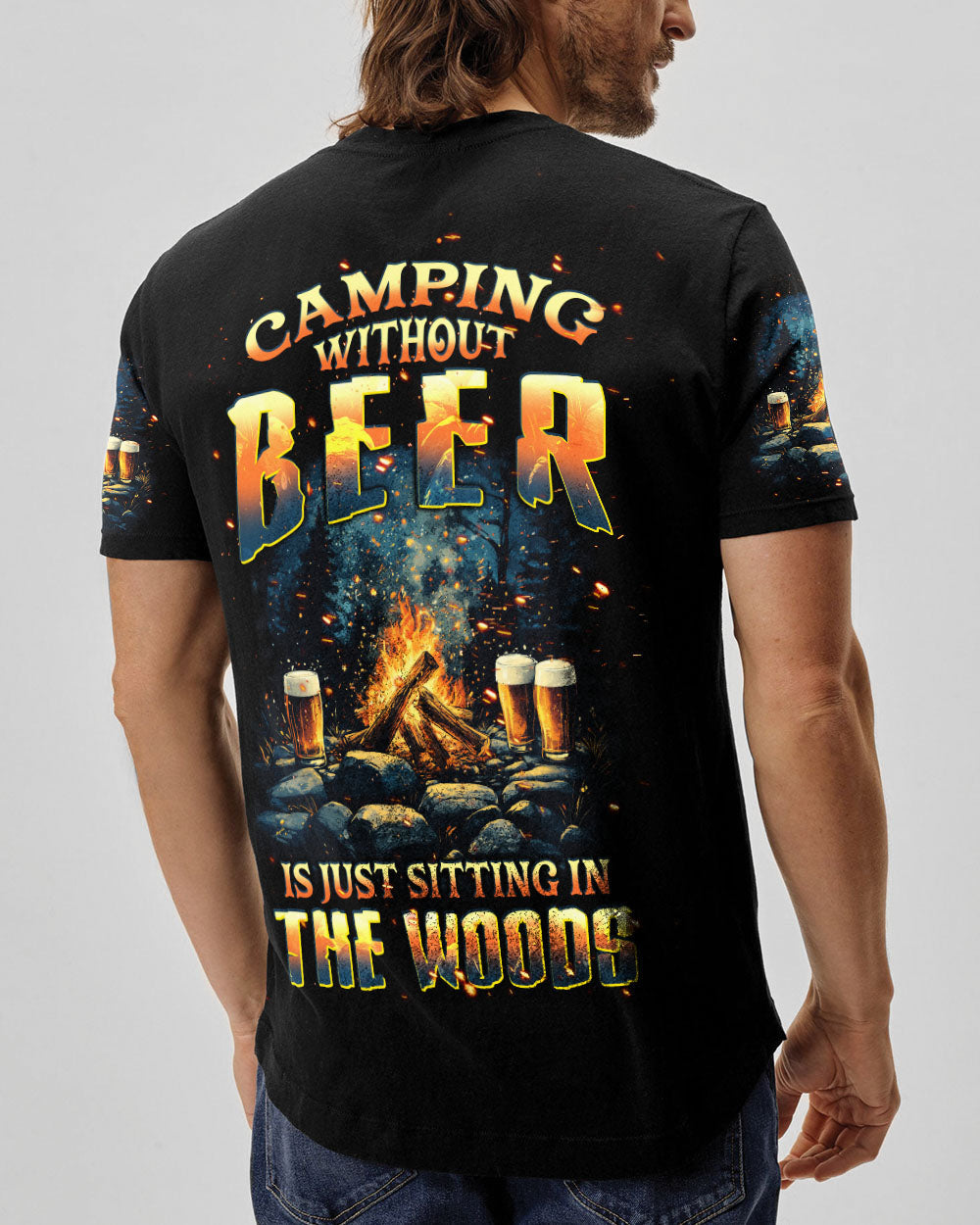 BLISSCORNERS CAMPING WITHOUT BEER ALL OVER PRINT