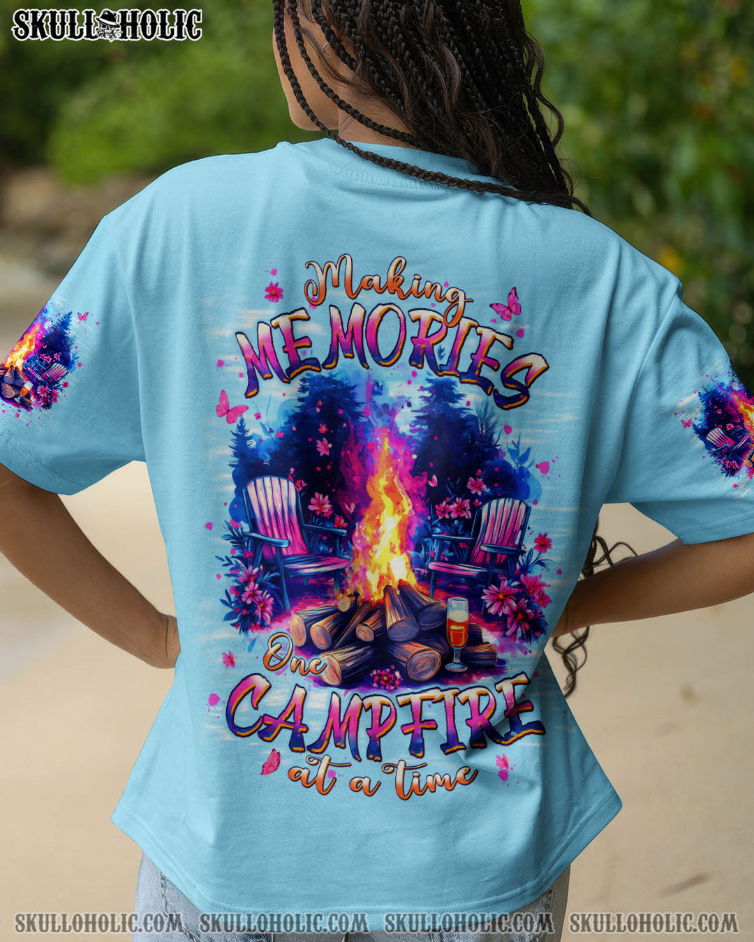 BLISSCORNERS MAKING MEMORIES ONE CAMPFIRE AT A TIME ALL OVER PRINT