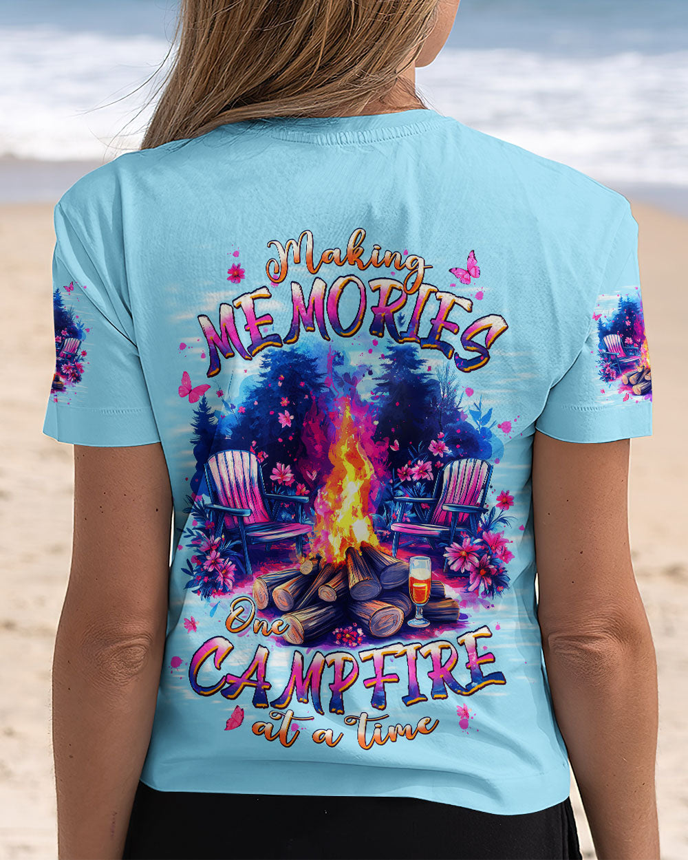 BLISSCORNERS MAKING MEMORIES ONE CAMPFIRE AT A TIME ALL OVER PRINT