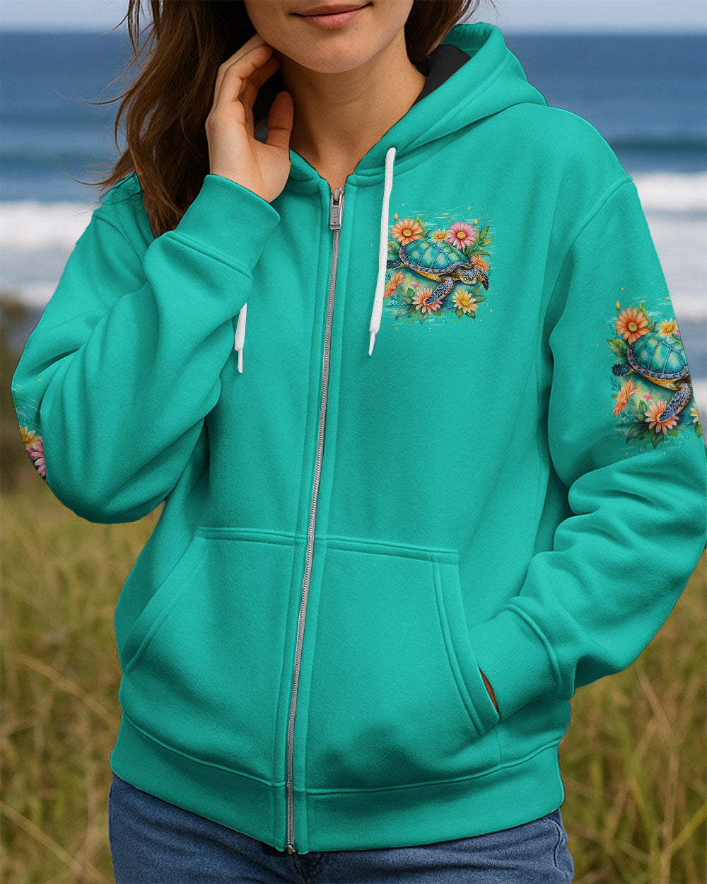 BLISSCORNERS SALTWATER HEALS EVERYTHING TURTLE ALL OVER PRINT