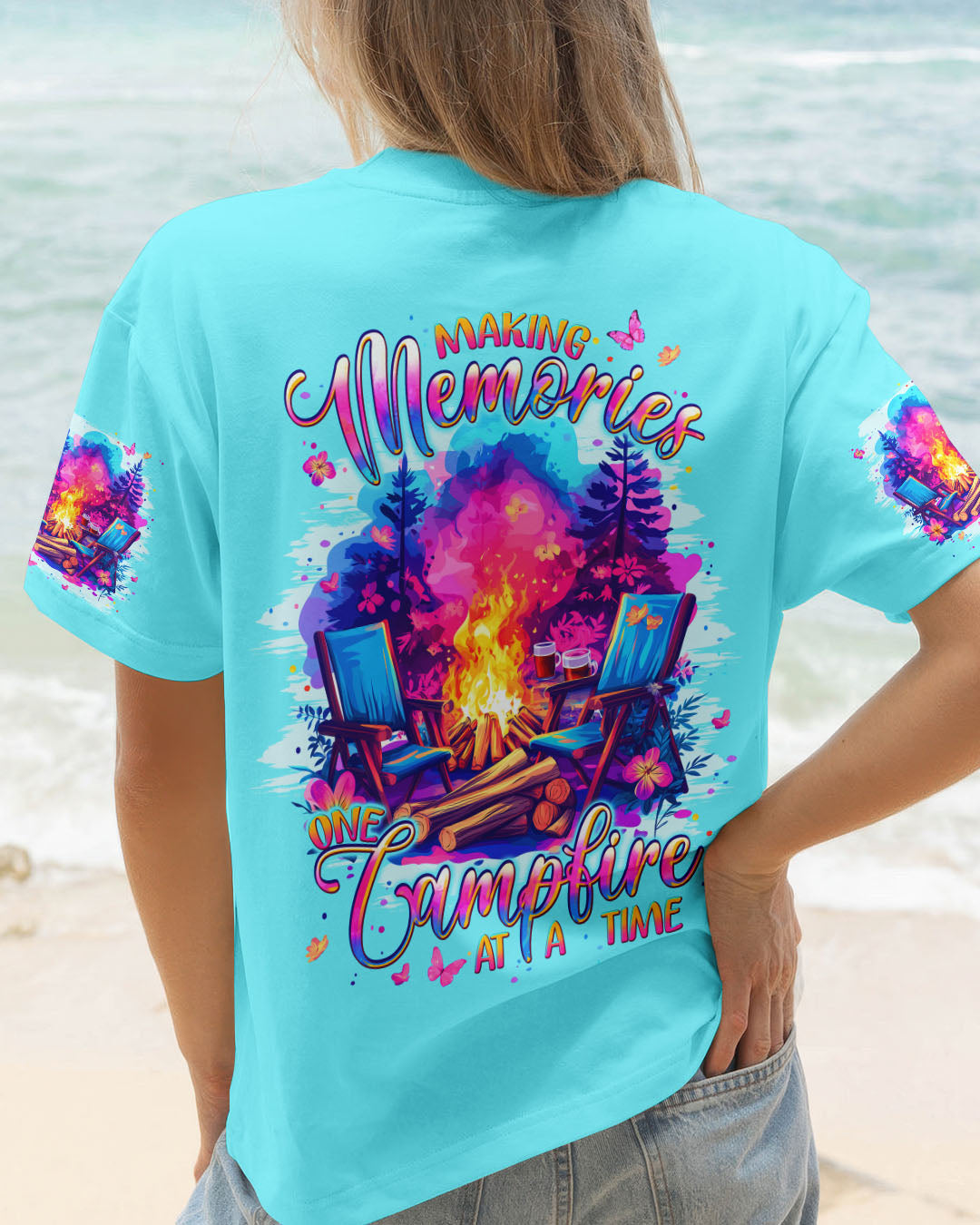 BLISSCORNERS MAKING MEMORIES ONE CAMPFIRE AT A TIME ALL OVER PRINT