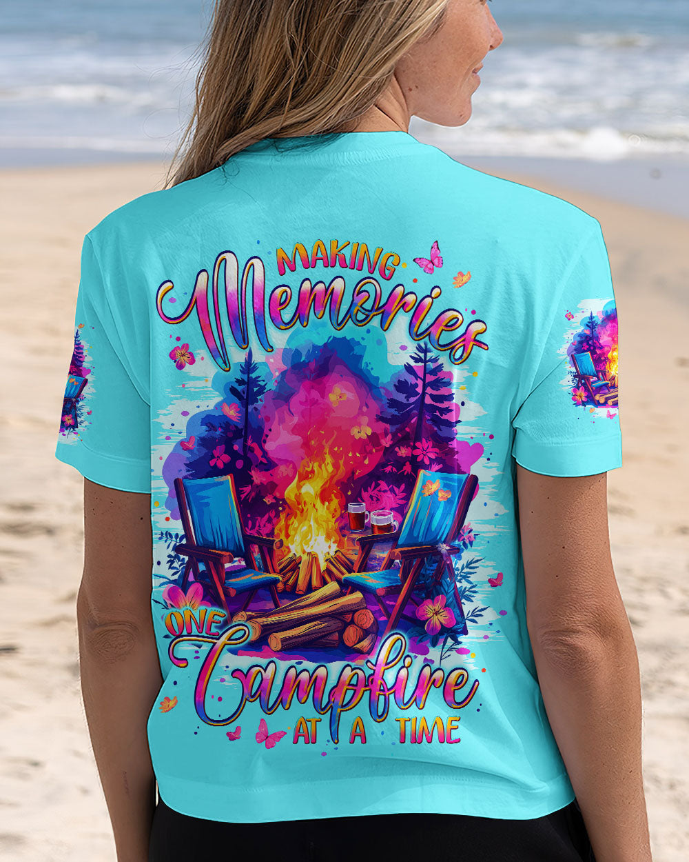 BLISSCORNERS MAKING MEMORIES ONE CAMPFIRE AT A TIME ALL OVER PRINT