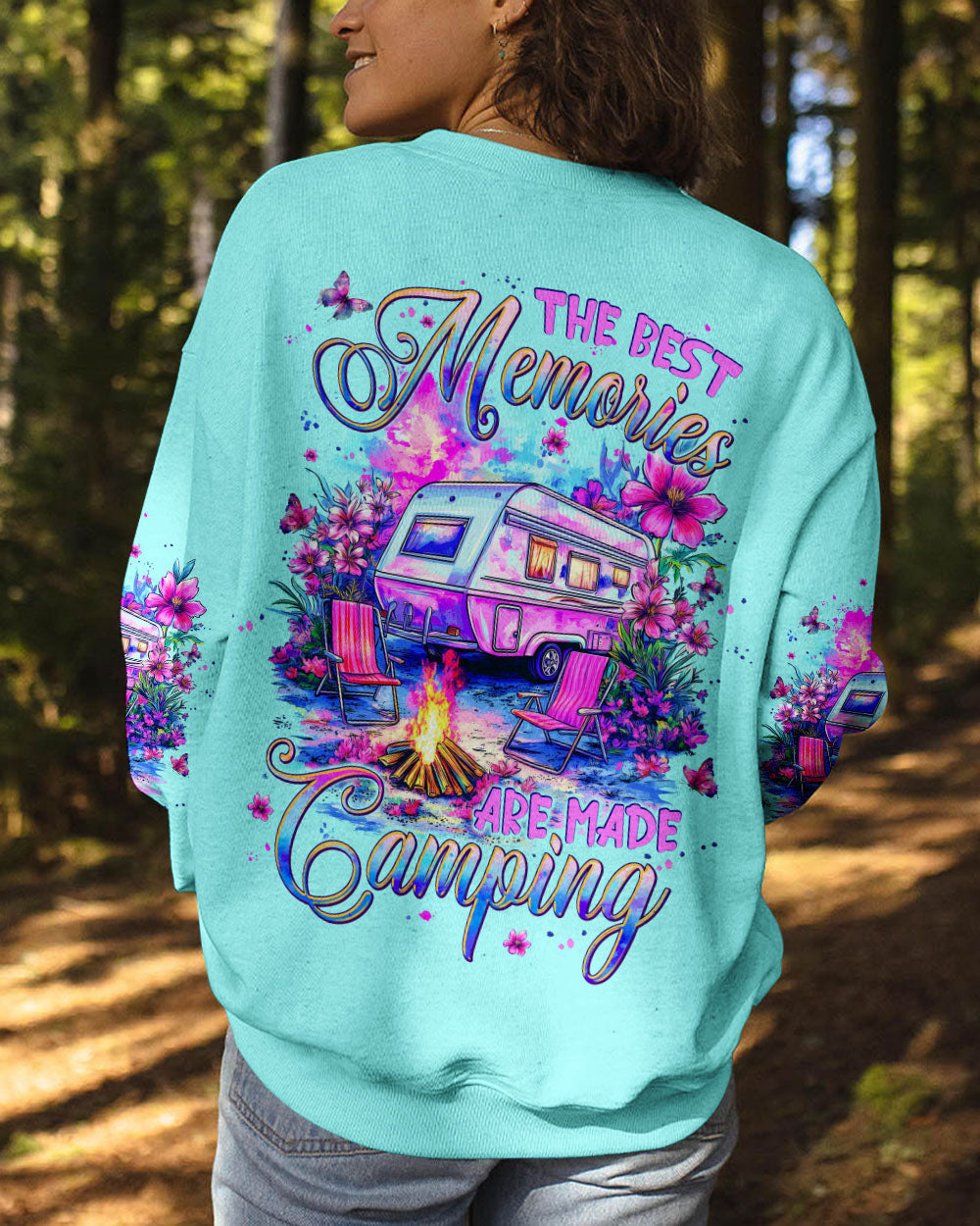 BLISSCORNERS THE BEST MEMORIES ARE MADE CAMPING ALL OVER PRINT