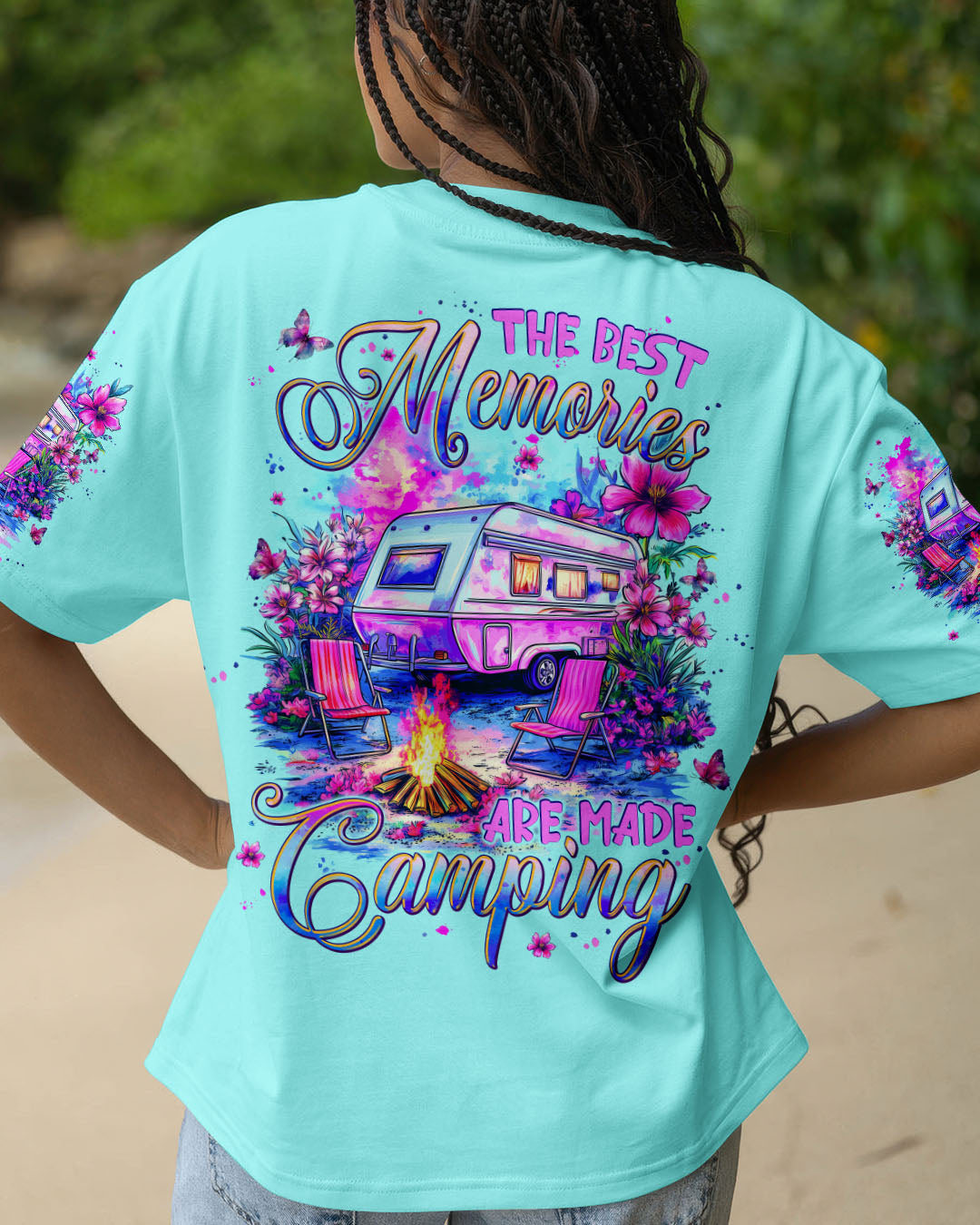 BLISSCORNERS THE BEST MEMORIES ARE MADE CAMPING ALL OVER PRINT