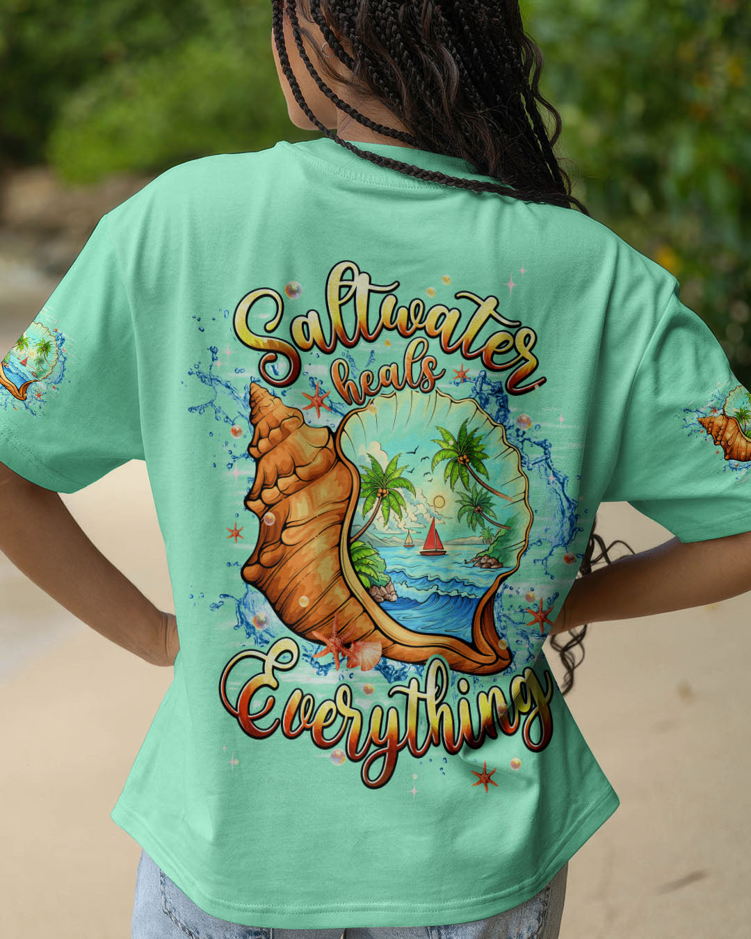 BLISSCORNERS SALTWATER HEALS EVERYTHING ALL OVER PRINT