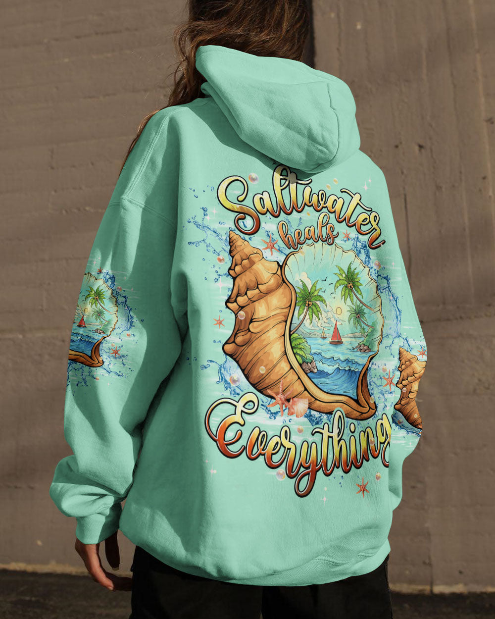 BLISSCORNERS SALTWATER HEALS EVERYTHING ALL OVER PRINT