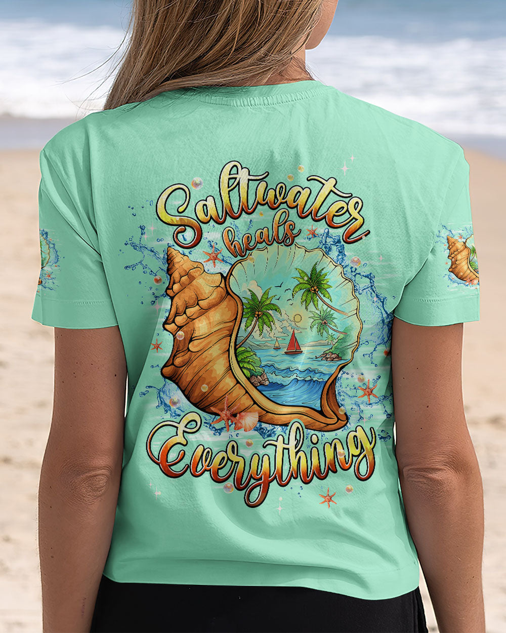 BLISSCORNERS SALTWATER HEALS EVERYTHING ALL OVER PRINT