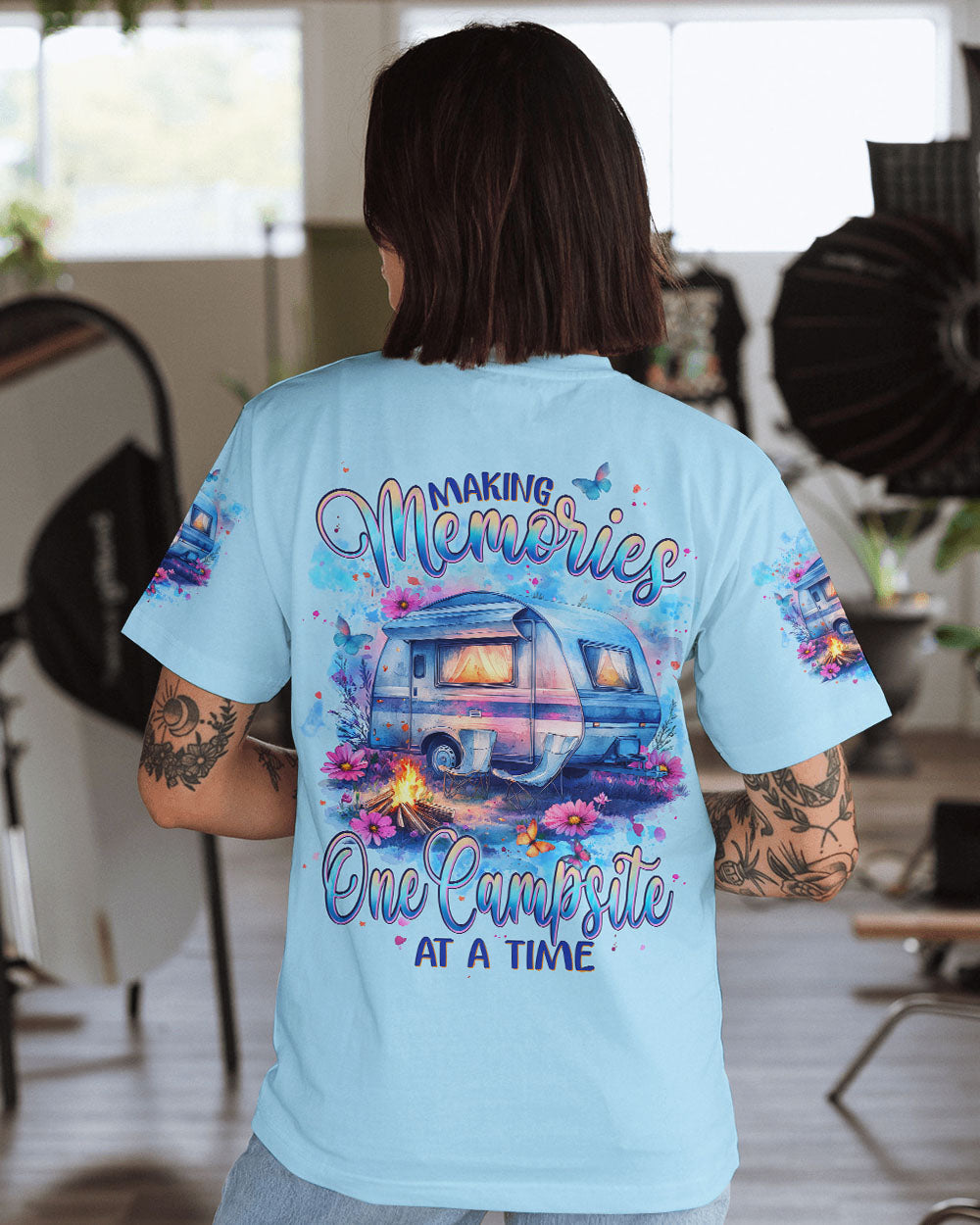 BLISSCORNERS MAKING MEMORIES ONE CAMPSITE AT A TIME ALL OVER PRINT