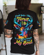 BLISSCORNERS AND INTO THE FOREST I GO DEER ALL OVER PRINT