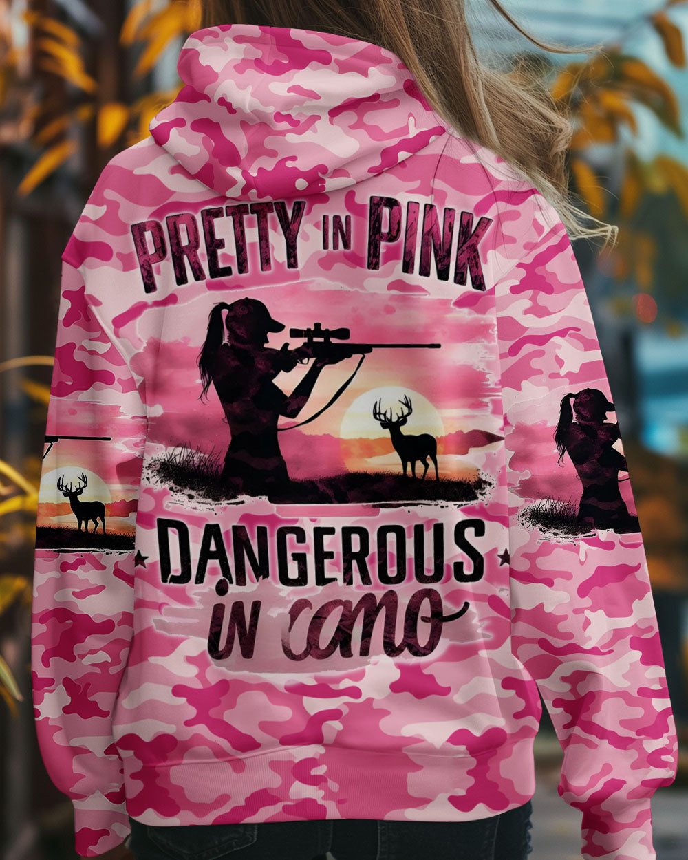 BLISSCORNERS (HOT DEAL) PRETTY IN PINK HUNTING CAMO ALL OVER PRINT