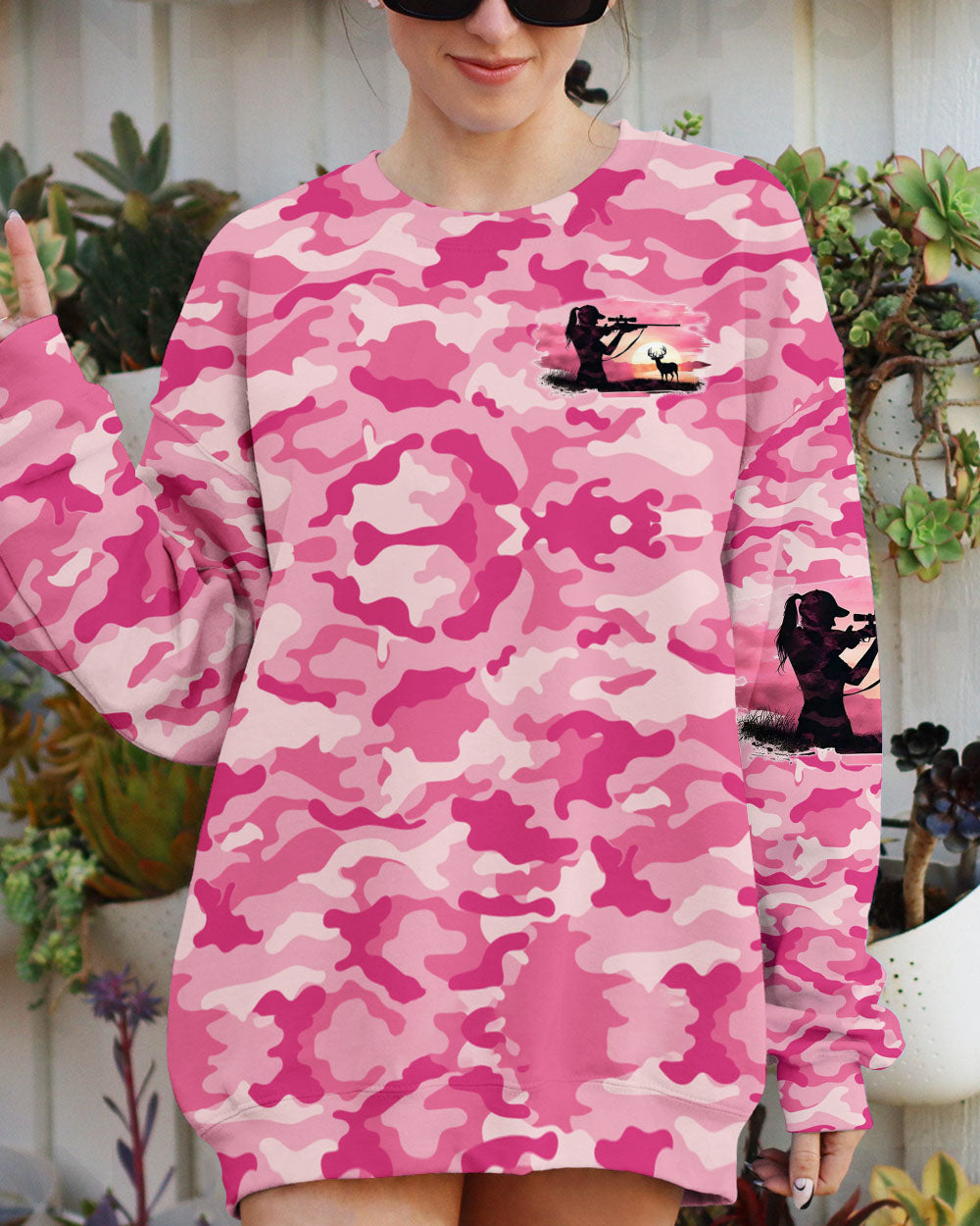 BLISSCORNERS PRETTY IN PINK HUNTING CAMO ALL OVER PRINT