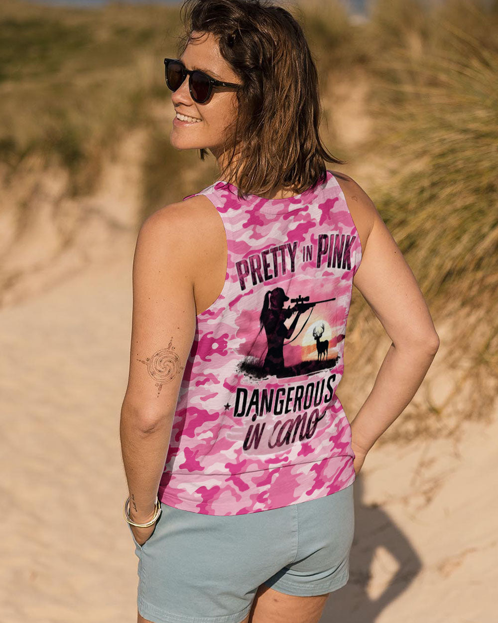 BLISSCORNERS PRETTY IN PINK HUNTING CAMO ALL OVER PRINT