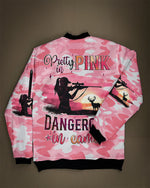 BLISSCORNERS PRETTY IN PINK HUNTING BOMBER JACKET