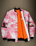 BLISSCORNERS PRETTY IN PINK HUNTING BOMBER JACKET