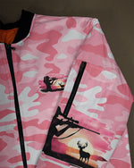 BLISSCORNERS PRETTY IN PINK HUNTING BOMBER JACKET