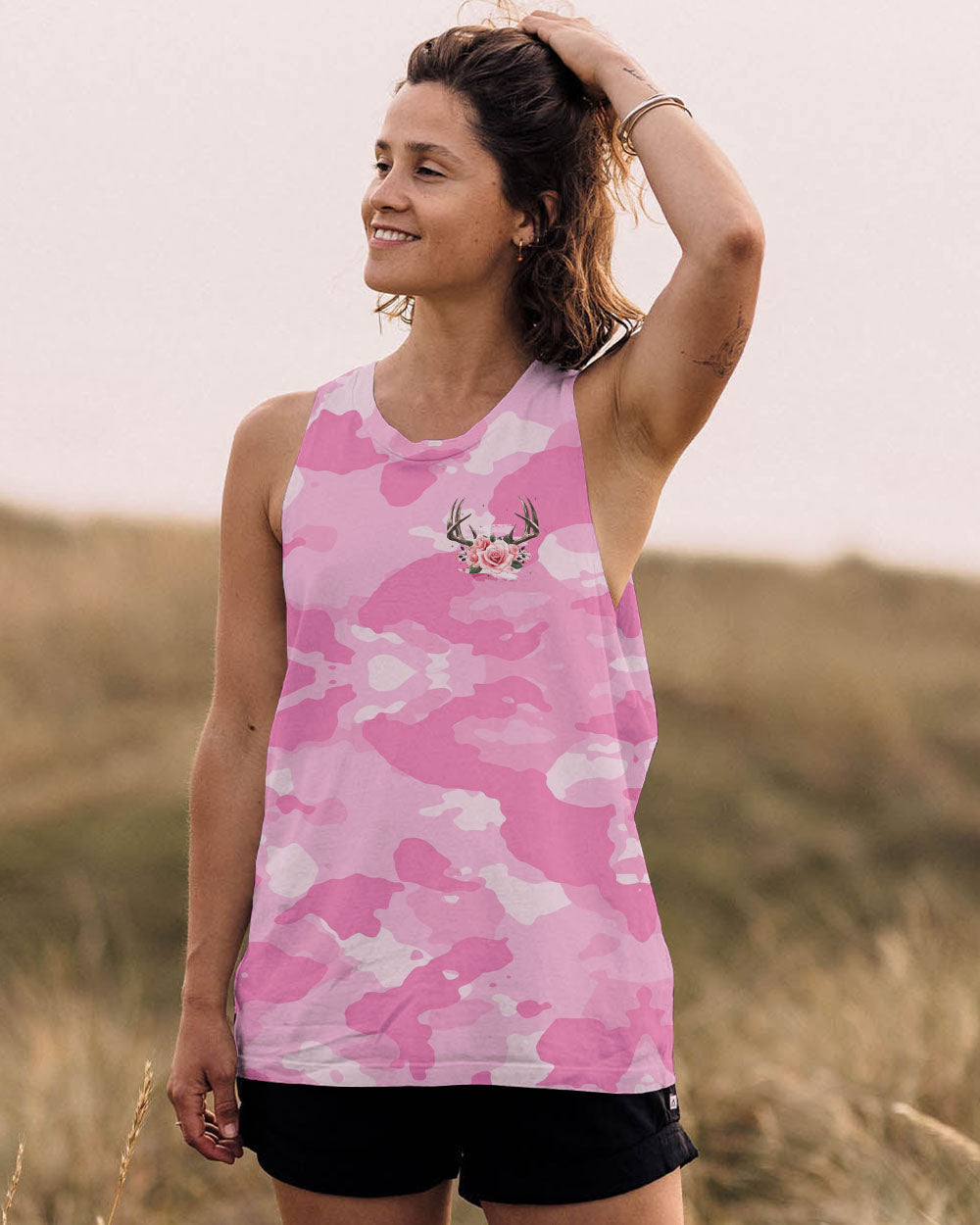 BLISSCORNERS PRETTY IN PINK HUNTING ALL OVER PRINT