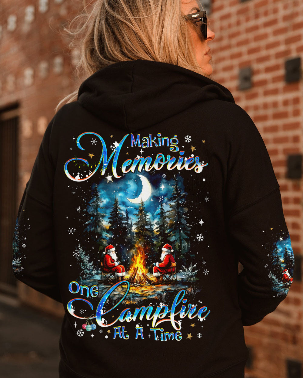 BLISSCORNERS MAKING MEMORIES ONE CAMPFIRE AT A TIME CHRISTMAS ALL OVER PRINT