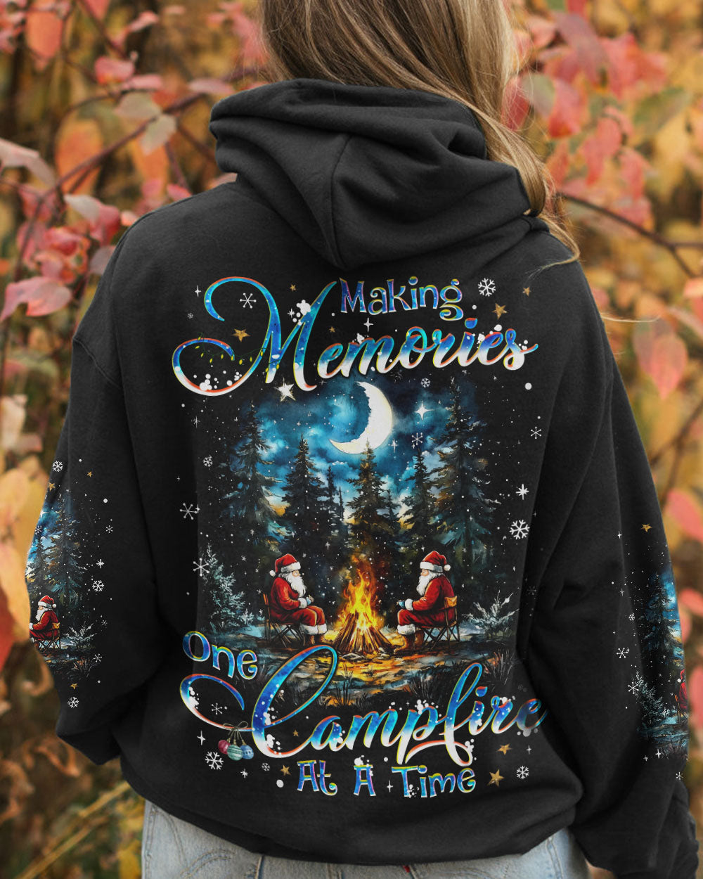 BLISSCORNERS MAKING MEMORIES ONE CAMPFIRE AT A TIME CHRISTMAS ALL OVER PRINT