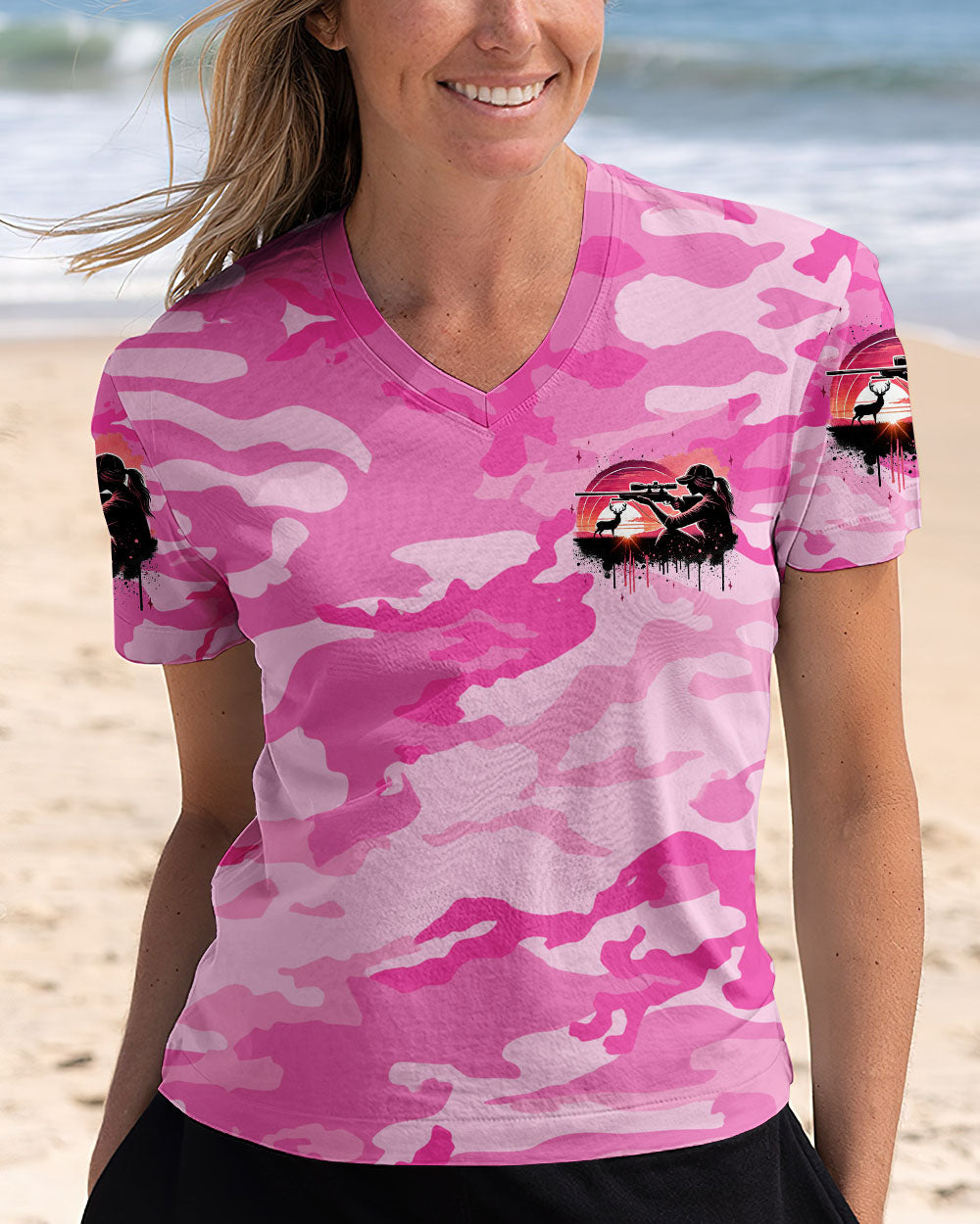 BLISSCORNERS PRETTY IN PINK HUNTING ALL OVER PRINT