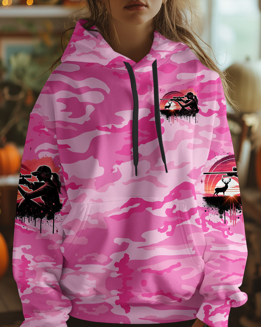 BLISSCORNERS PRETTY IN PINK HUNTING ALL OVER PRINT