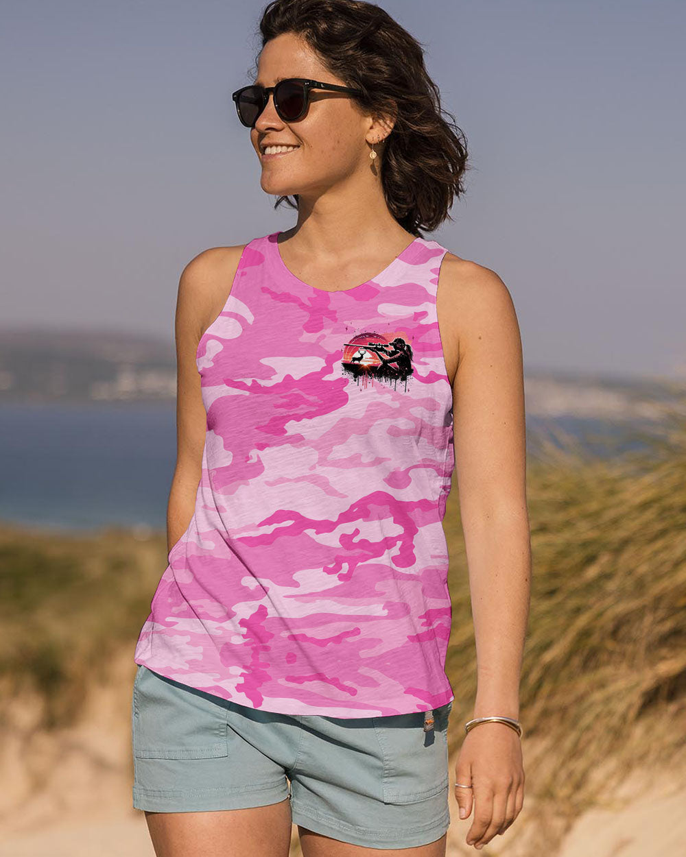 BLISSCORNERS PRETTY IN PINK HUNTING ALL OVER PRINT