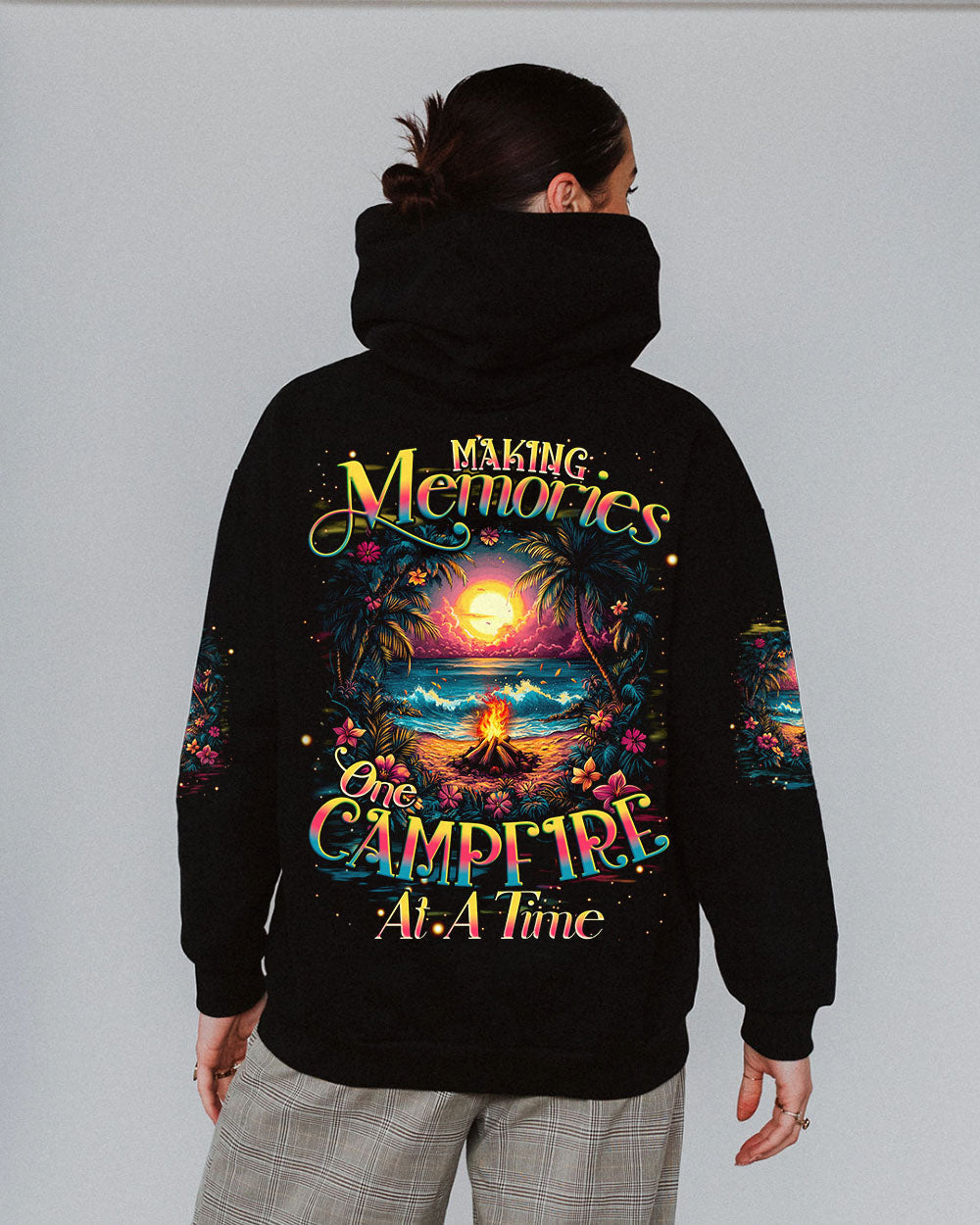 BLISSCORNERS MAKING MEMORIES ONE CAMPFIRE AT A TIME BEACH ALL OVER PRINT