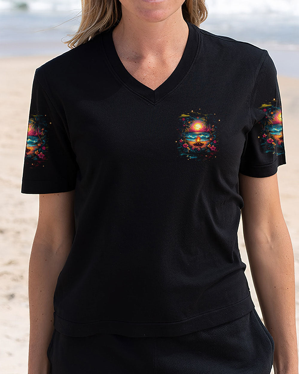 BLISSCORNERS MAKING MEMORIES ONE CAMPFIRE AT A TIME BEACH ALL OVER PRINT