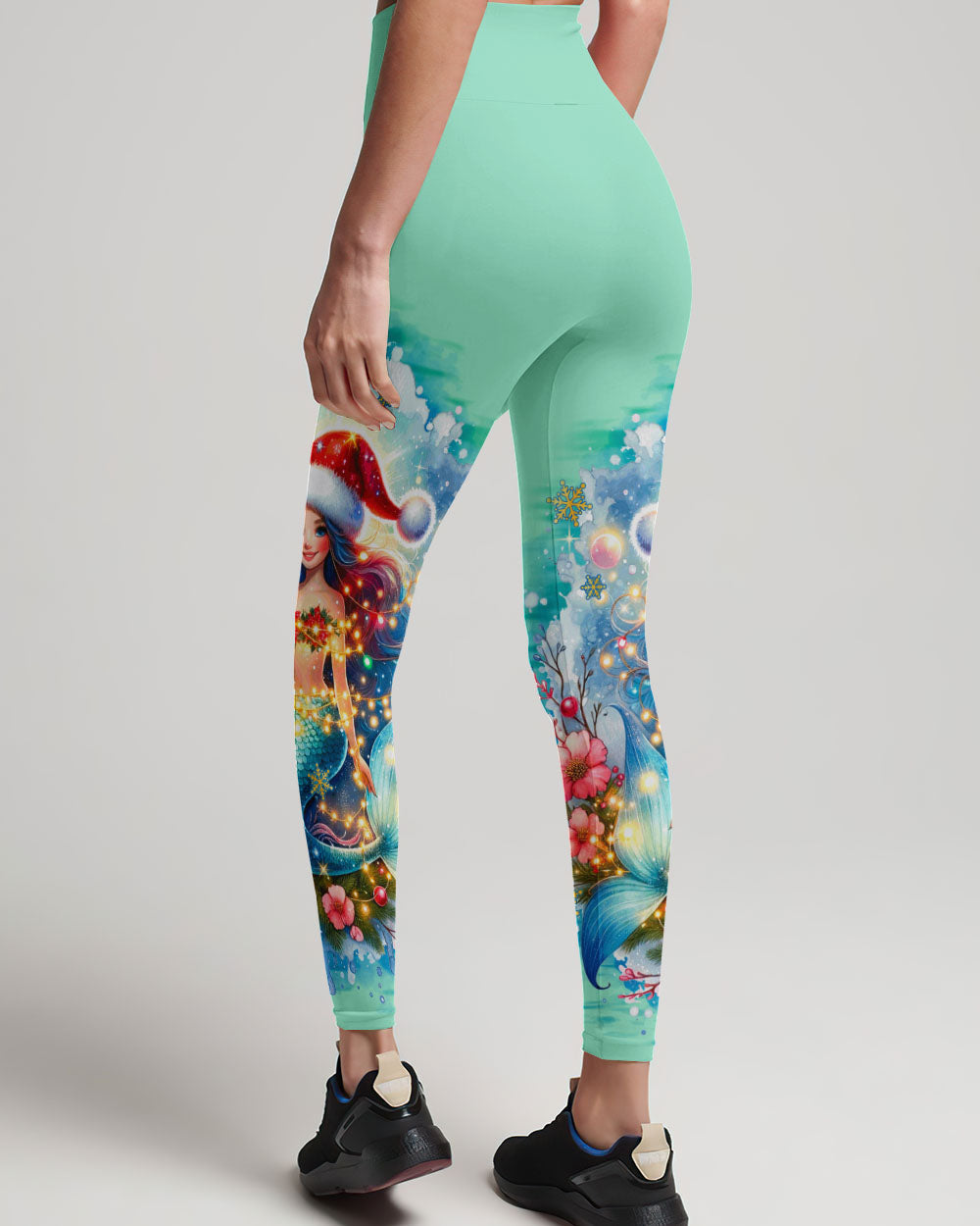 BLISSCORNERS HOLLY JOLLY MERMAID CHRISTMAS ALL OVER PRINT