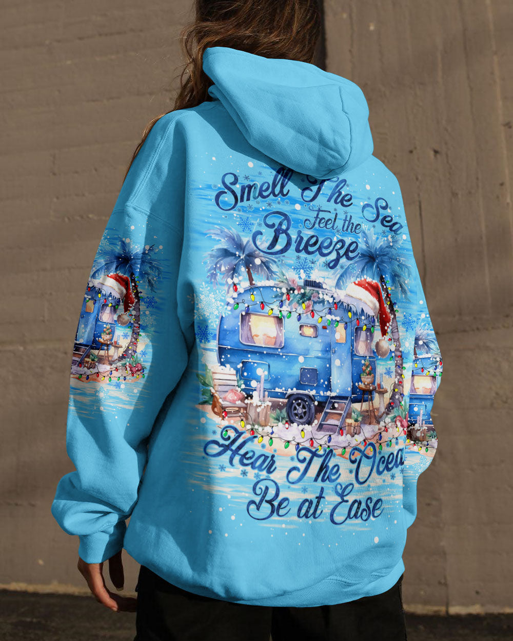 BLISSCORNERS SMELL THE SEA FEEL THE BREEZE CHRISTMAS ALL OVER PRINT