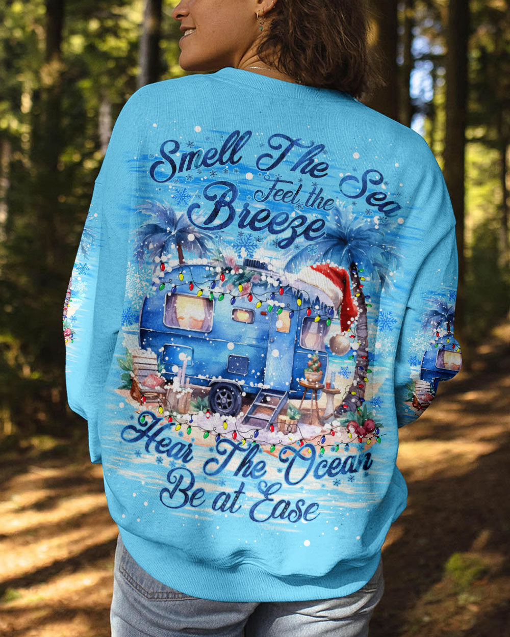 BLISSCORNERS SMELL THE SEA FEEL THE BREEZE CHRISTMAS ALL OVER PRINT