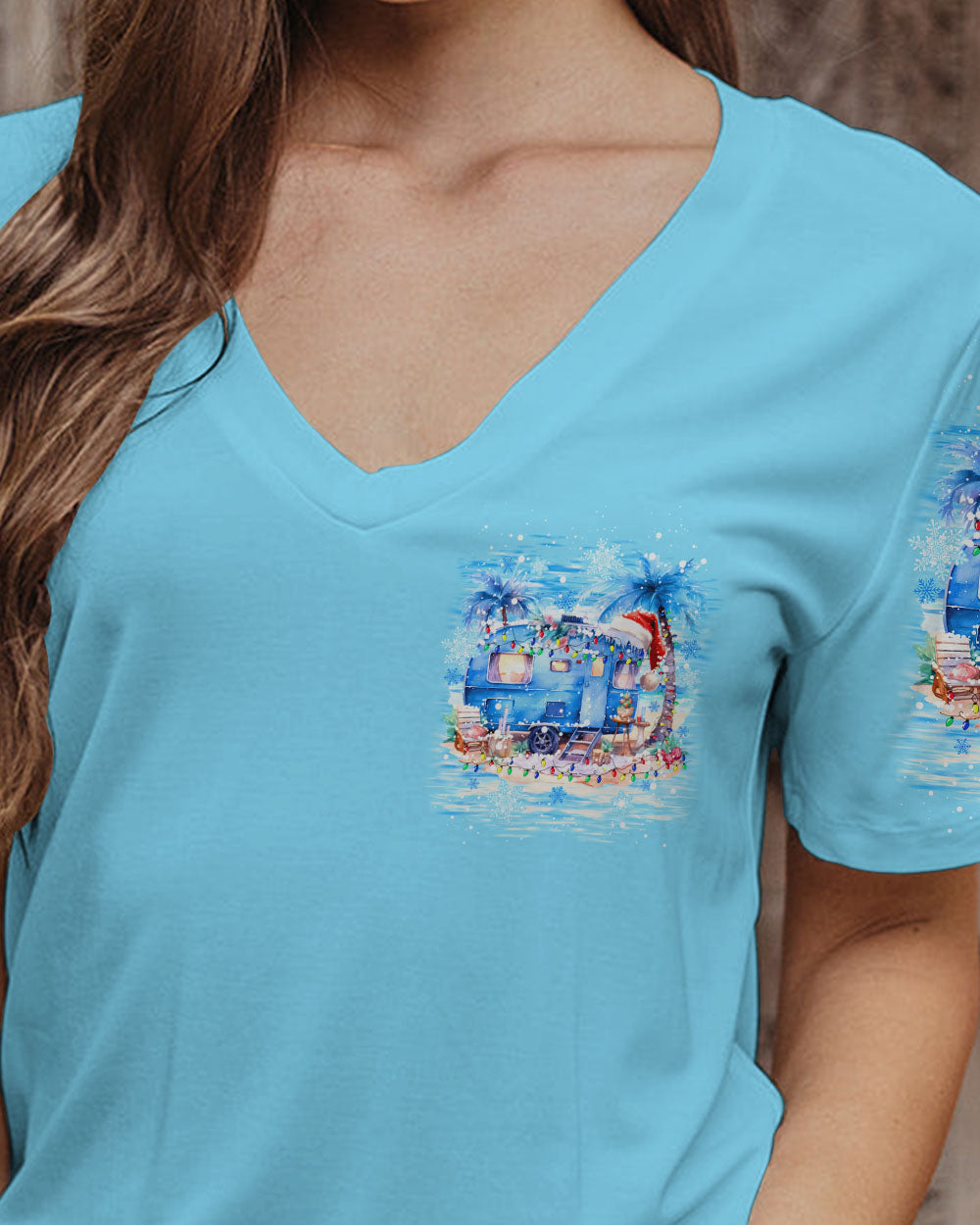 BLISSCORNERS SMELL THE SEA FEEL THE BREEZE CHRISTMAS ALL OVER PRINT