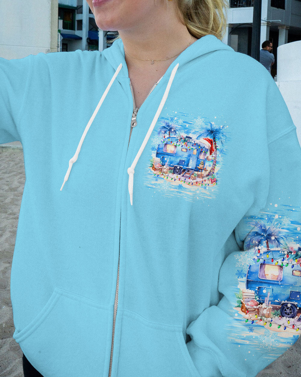 BLISSCORNERS SMELL THE SEA FEEL THE BREEZE CHRISTMAS ALL OVER PRINT