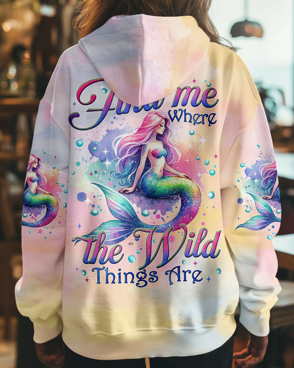 BLISSCORNERS FIND ME WHERE THE WILD THINGS ARE MERMAID ALL OVER PRINT