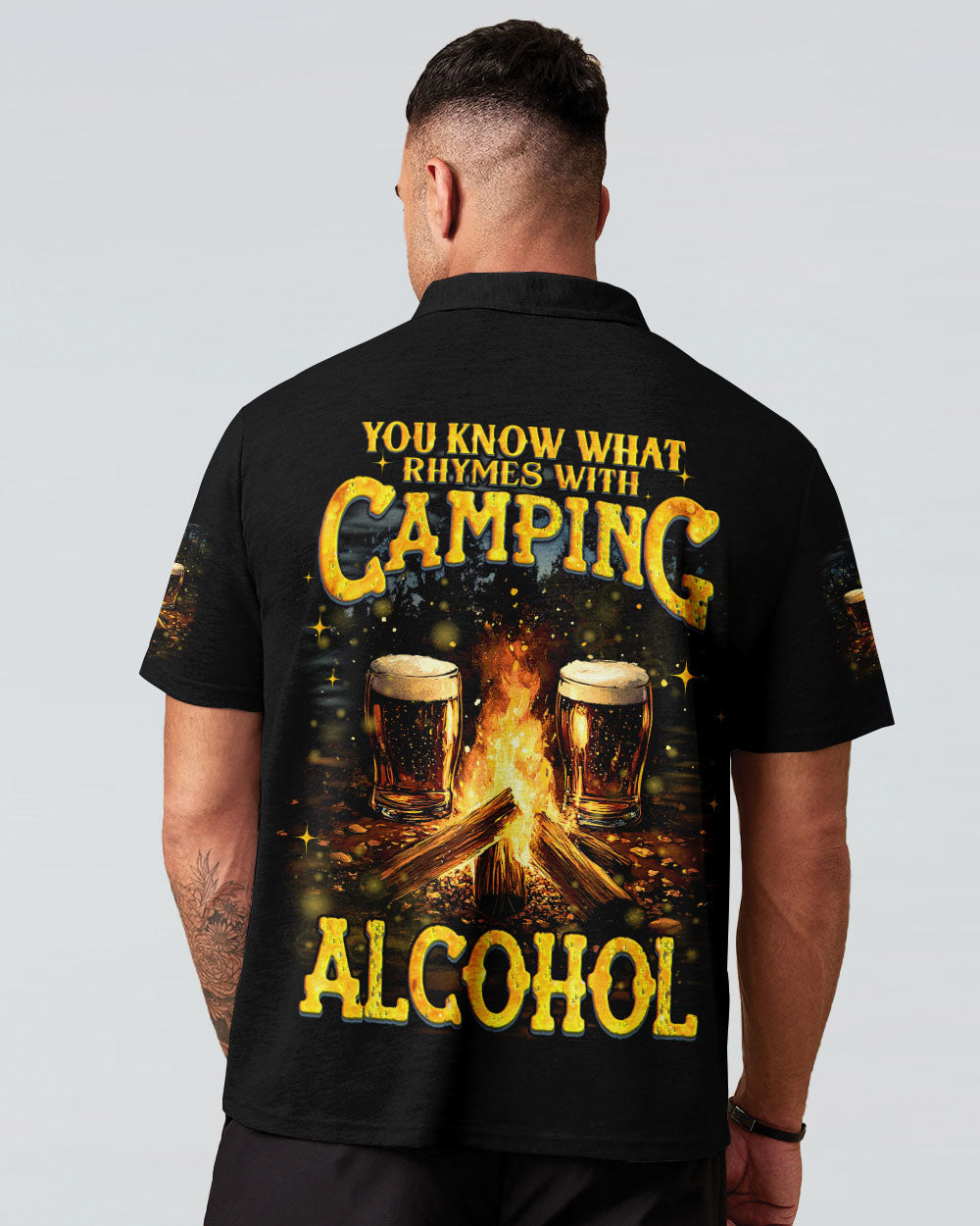 BLISSCORNERS WHAT RHYMES WITH CAMPING ALL OVER PRINT