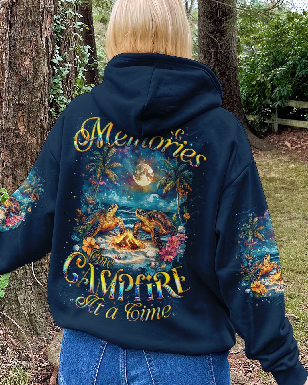 BLISSCORNERS MAKING MEMORIES ONE CAMPFIRE AT A TIME TURTLES ALL OVER PRINT