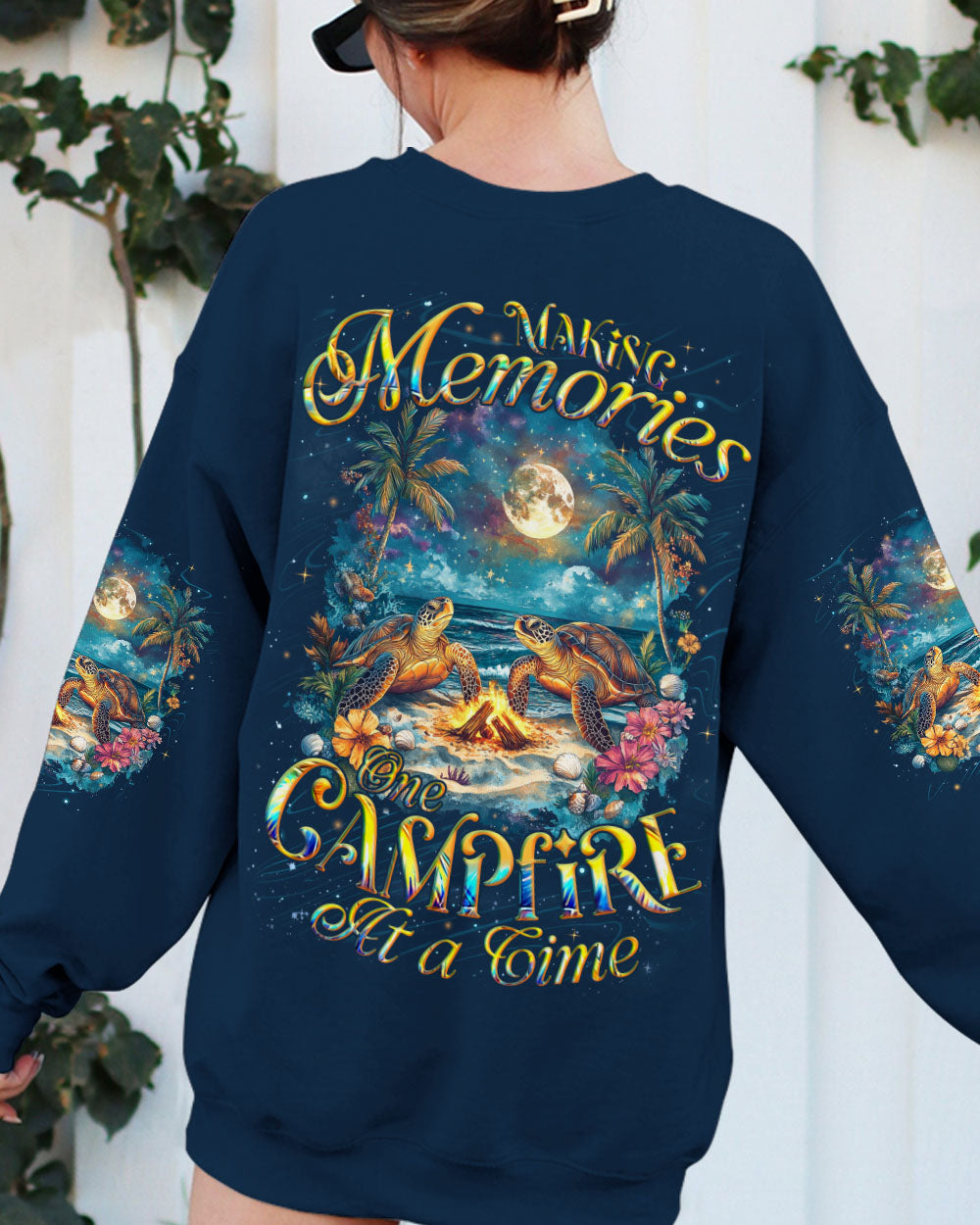 BLISSCORNERS MAKING MEMORIES ONE CAMPFIRE AT A TIME TURTLES ALL OVER PRINT