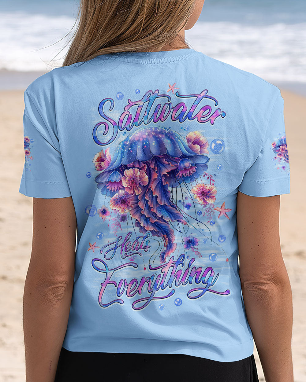 BLISSCORNERS SALTWATER HEALS EVERYTHING JELLYFISH ALL OVER PRINT