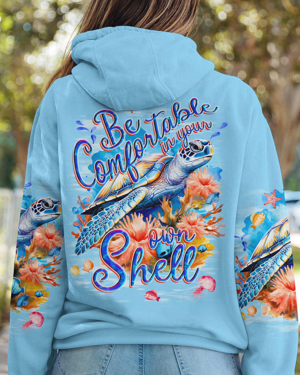 BLISSCORNERS BE COMFORTABLE TURTLE ALL OVER PRINT
