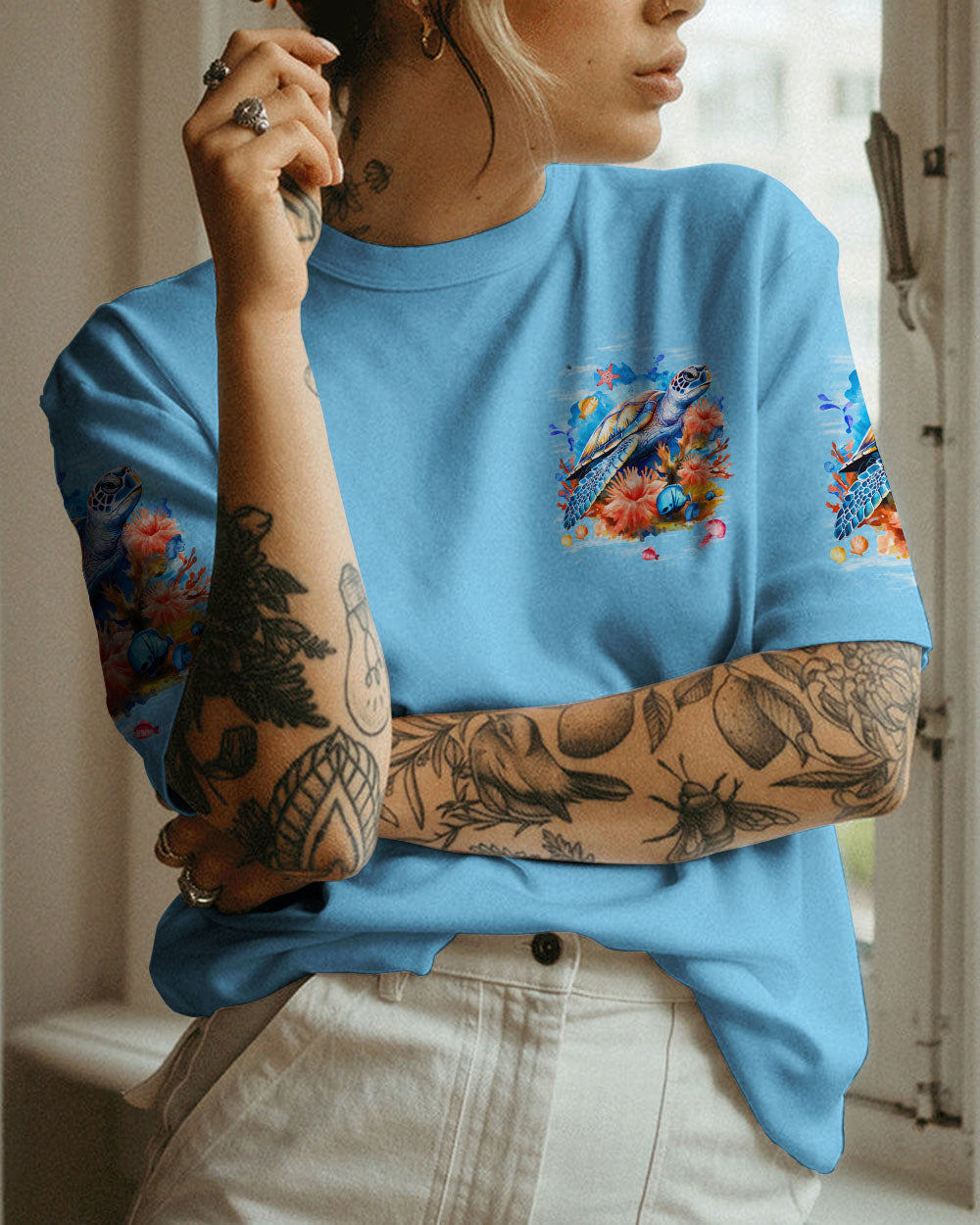 BLISSCORNERS BE COMFORTABLE TURTLE ALL OVER PRINT