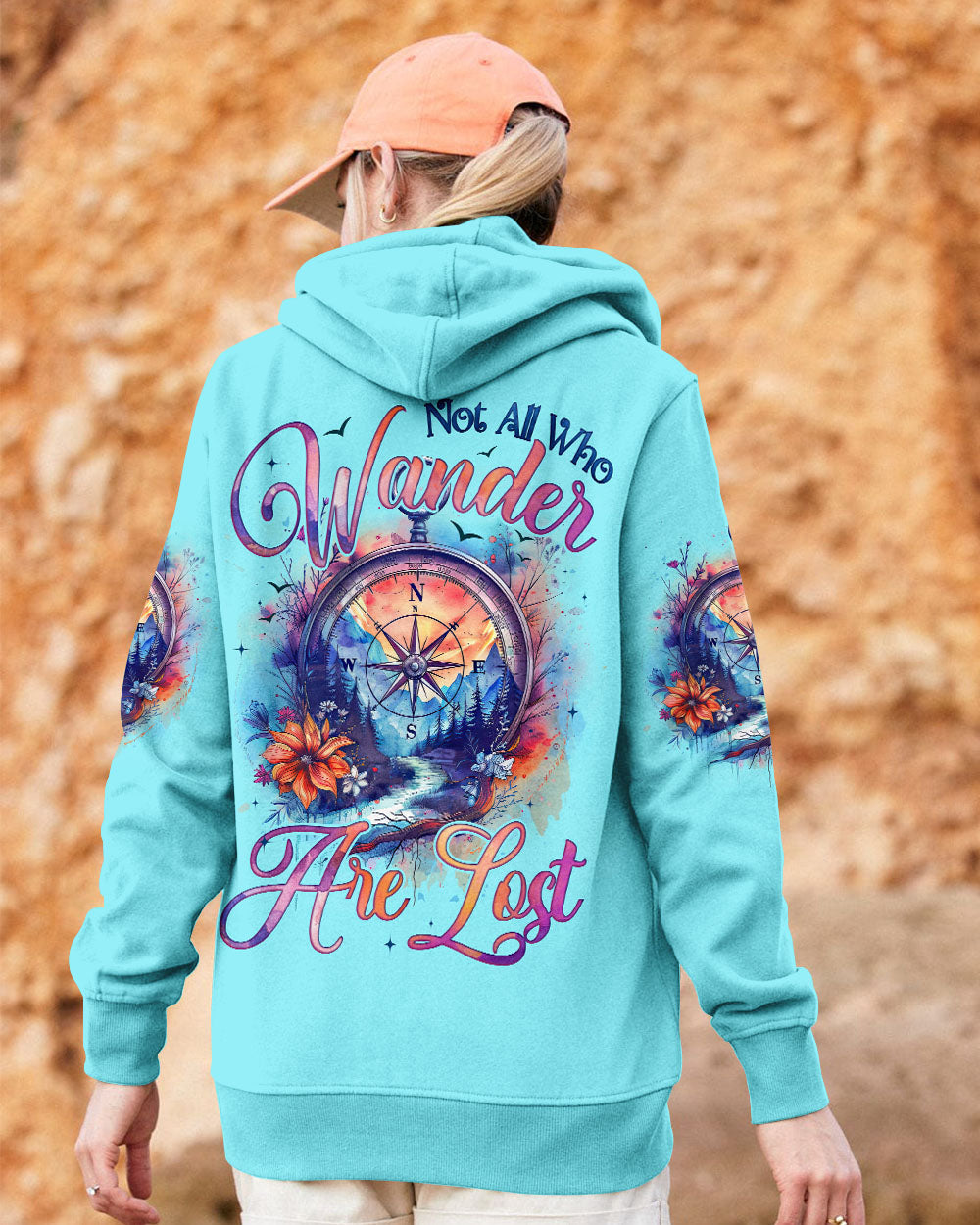 BLISSCORNERS NOT ALL WHO WANDER ARE NOT COMPASS ALL OVER PRINT